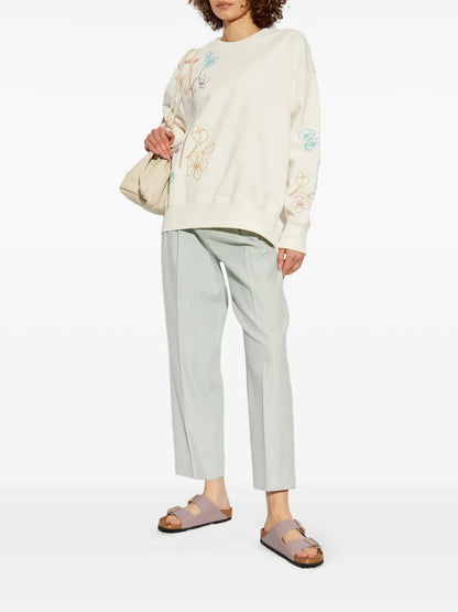 Floral-Embellished Sweatshirt