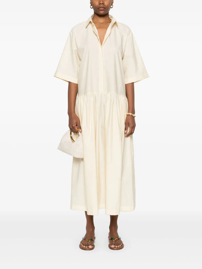 Poplin Midi Dress