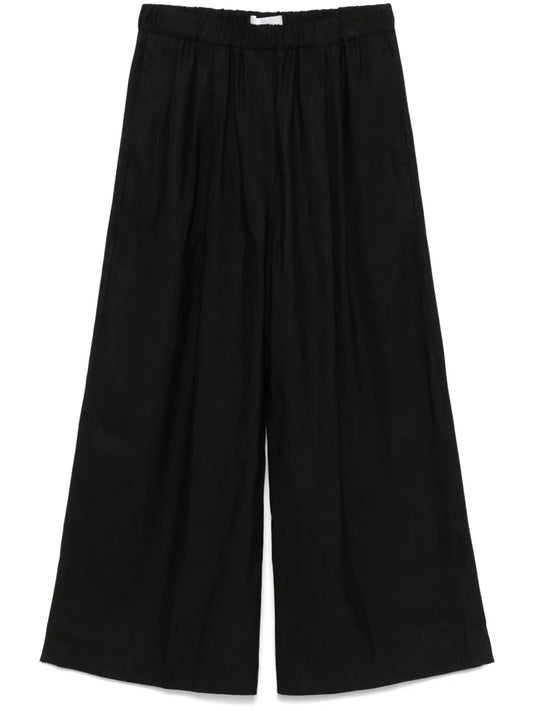 Pima Wide-Leg Trousers