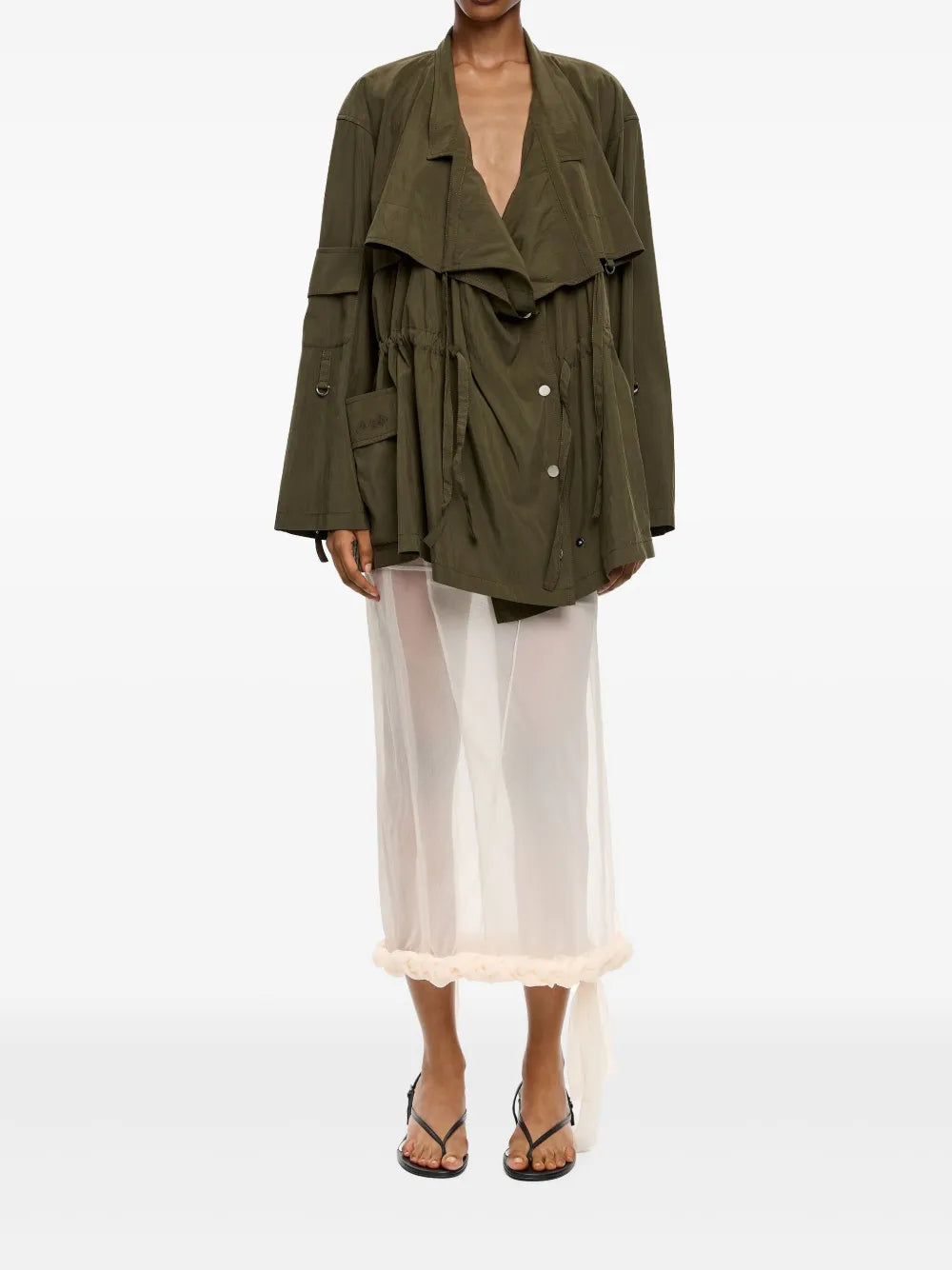 Fluid Double-Breasted Jacket