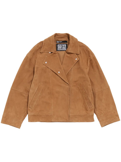 Suede Double-Breasted Jacket