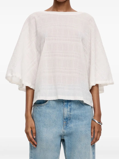 Patterned-Jacquard T-Shirt