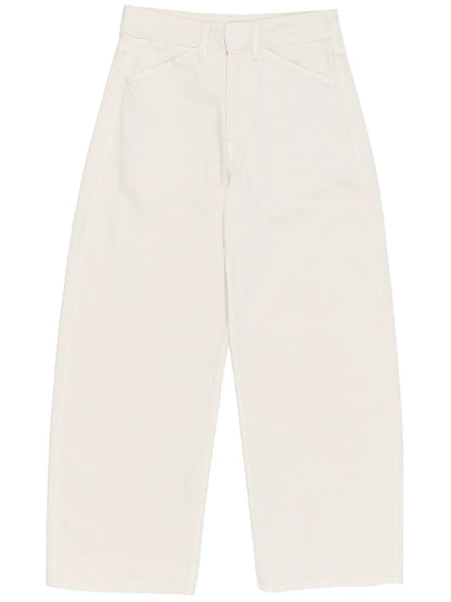 Wide-Leg Tapered Jeans