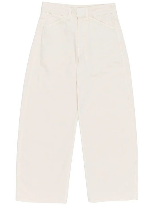 Wide-Leg Tapered Jeans