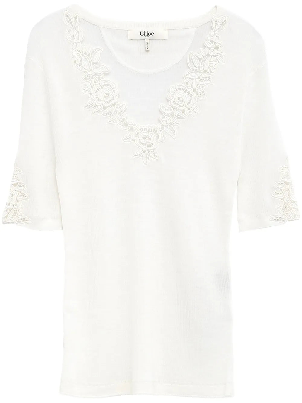 Floral-Lace T-Shirt