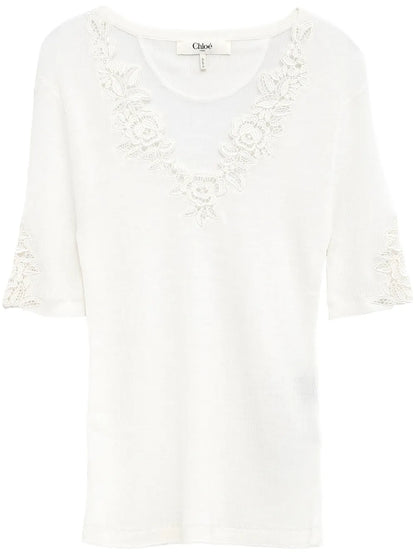 Floral-Lace T-Shirt