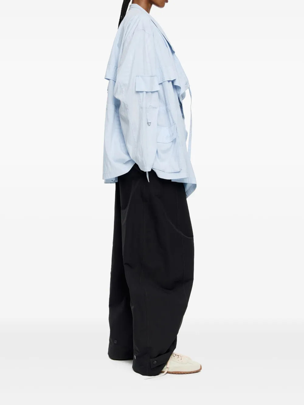 Fluid Double-Breasted Jacket