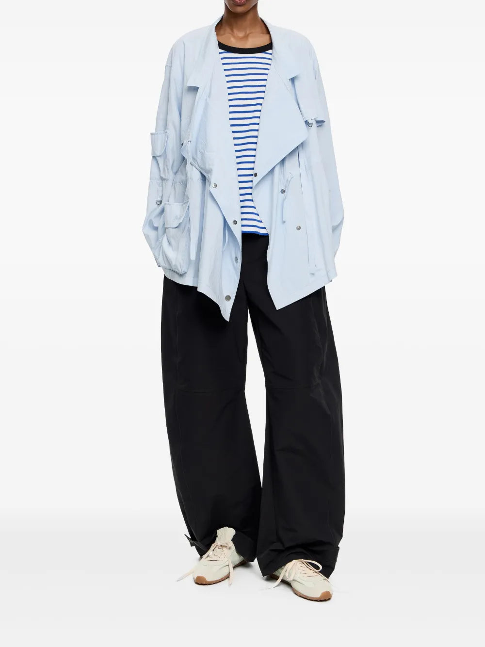 Fluid Double-Breasted Jacket