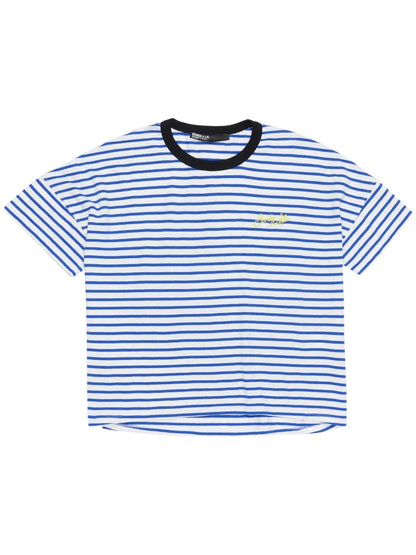 Striped Cotton Boxy T-Shirt