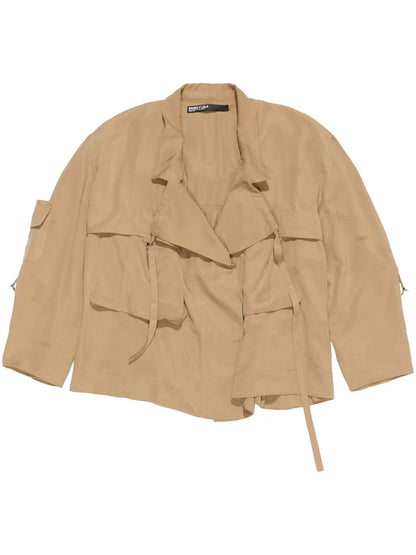 Fluid Double-Breasted Jacket