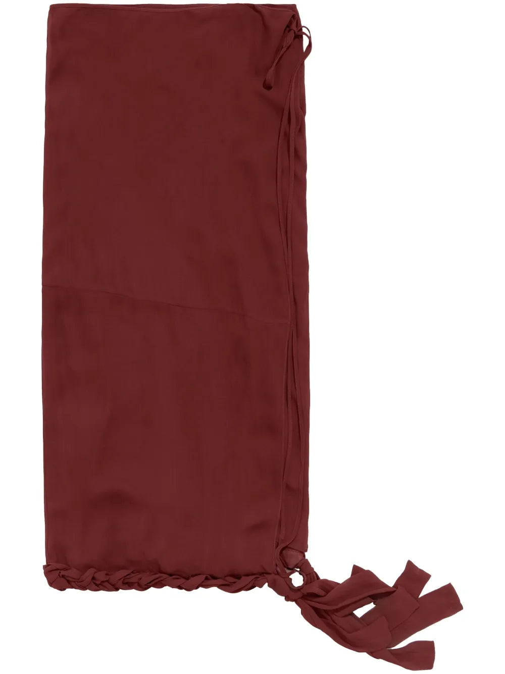 Wrap-Design Midi Skirt