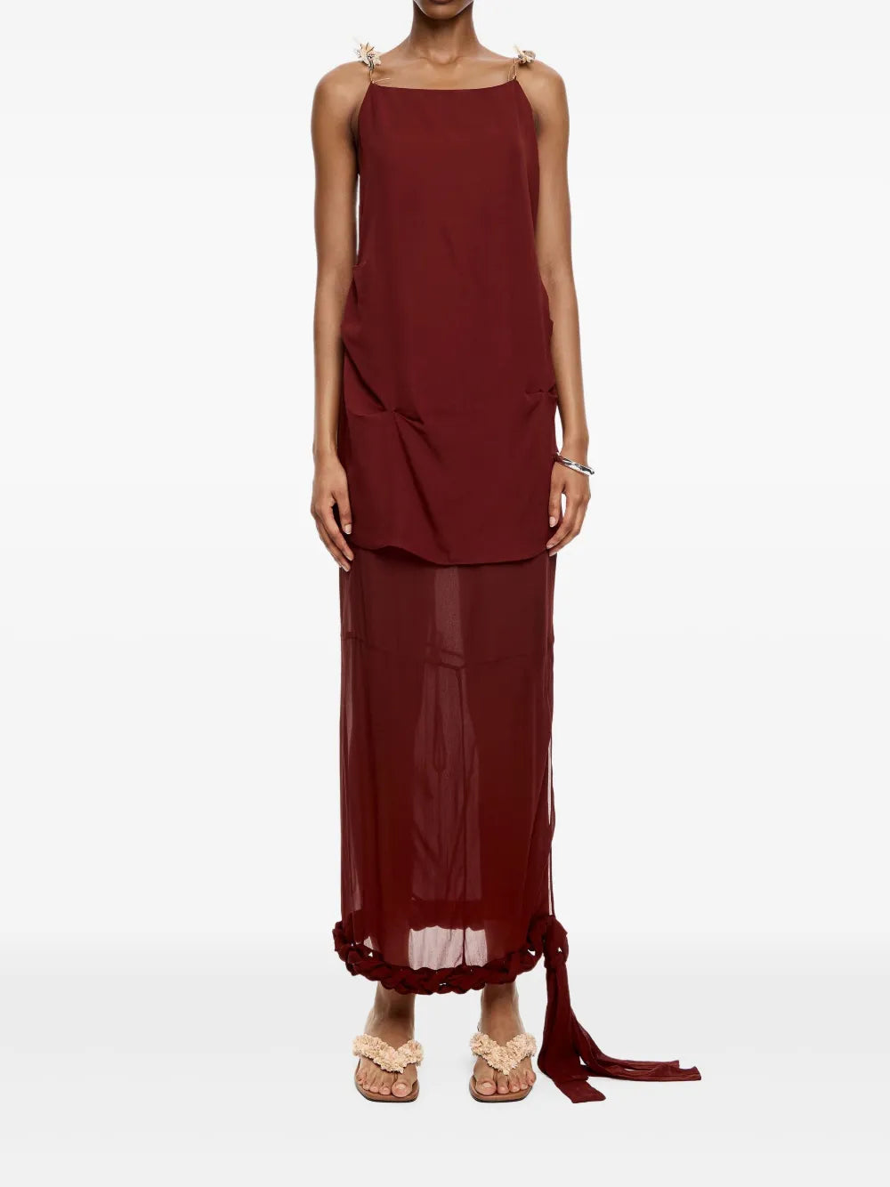 Wrap-Design Midi Skirt