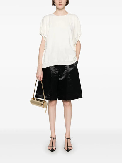 Gathered-Detail T-Shirt