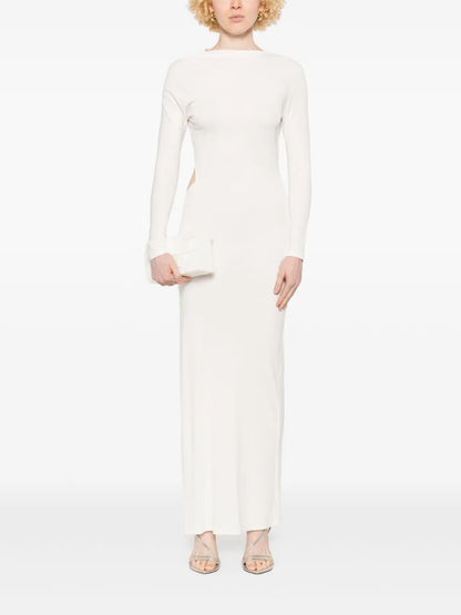 Gathered Jersey Maxi Dress