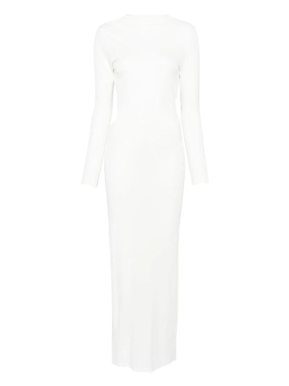 Gathered Jersey Maxi Dress