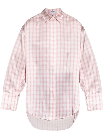 Checked Silk Shirt