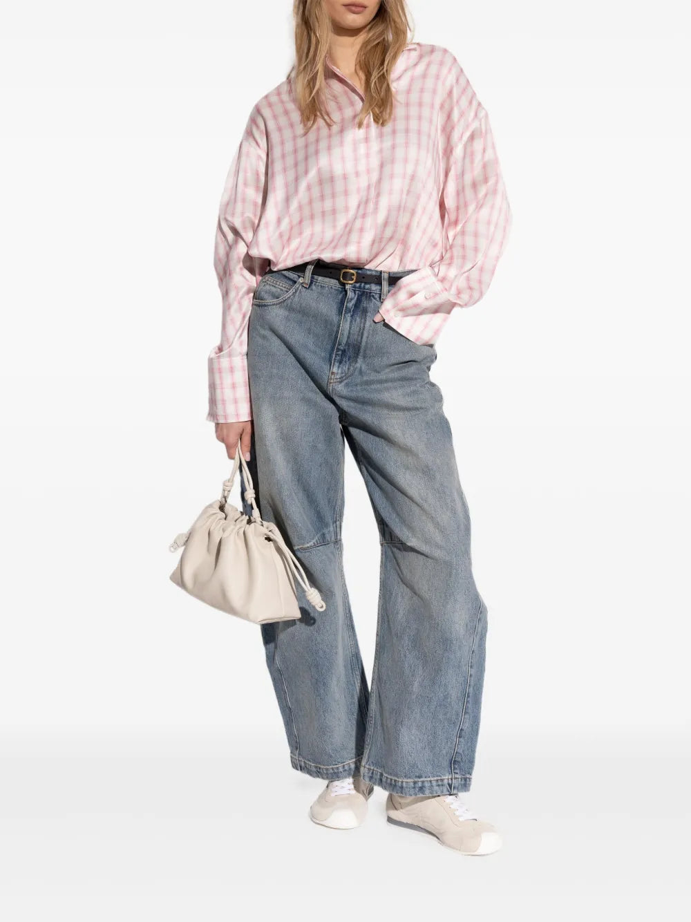 Checked Silk Shirt