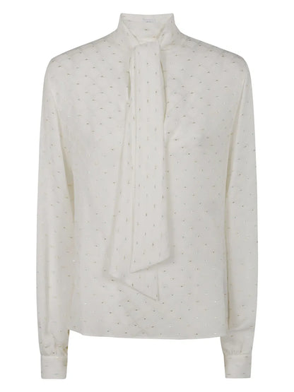 Metallic-Embellished Blouse