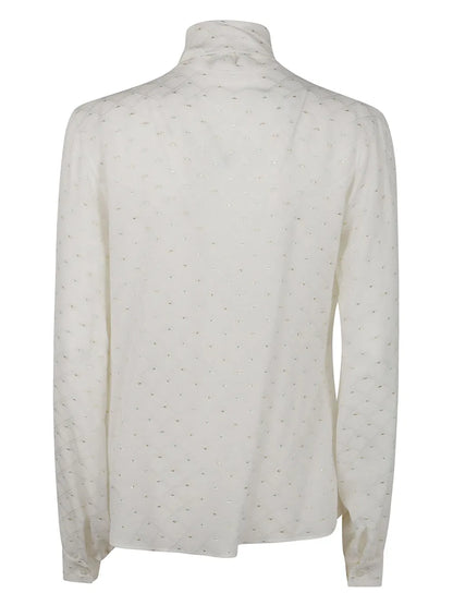 Metallic-Embellished Blouse