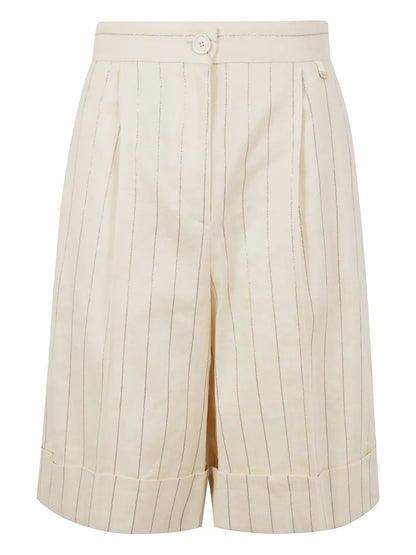 Linen-Cotton Shorts