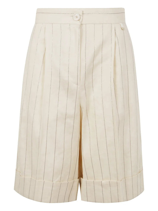 Linen-Cotton Shorts