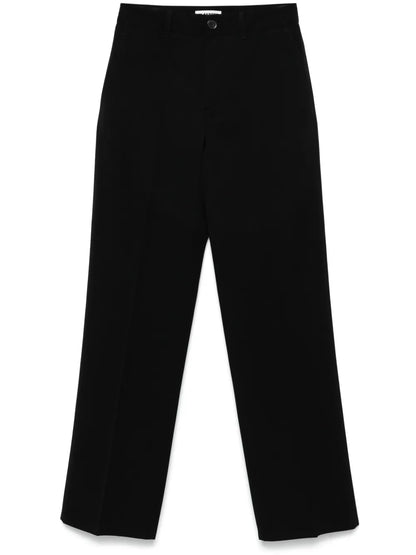 Virgin-Wool Gabardine Trousers