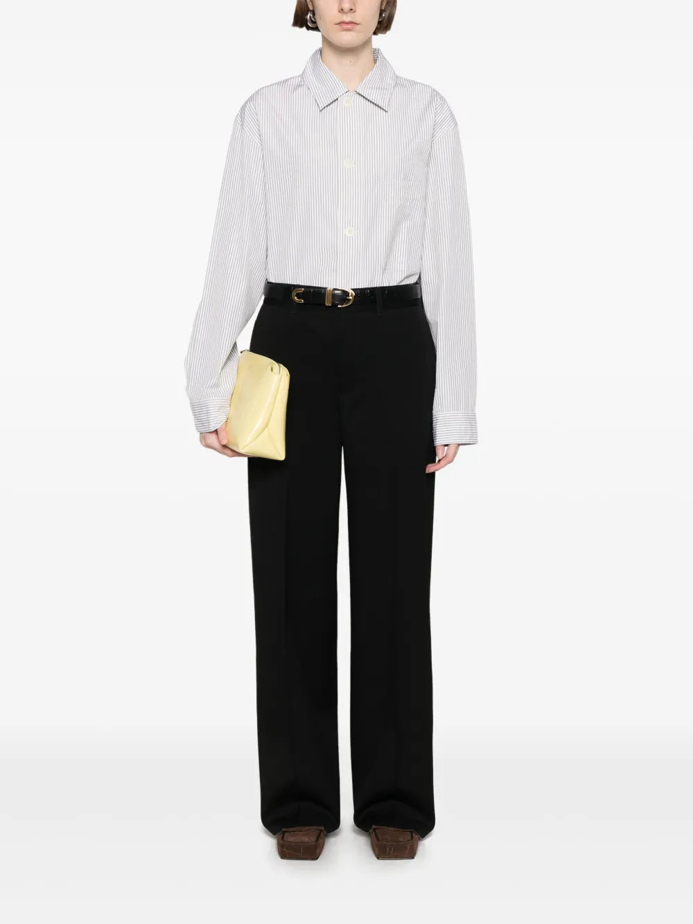Virgin-Wool Gabardine Trousers