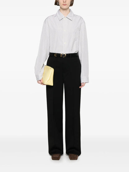 Virgin-Wool Gabardine Trousers