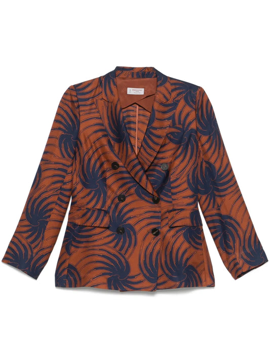 Abstract-Print Blazer