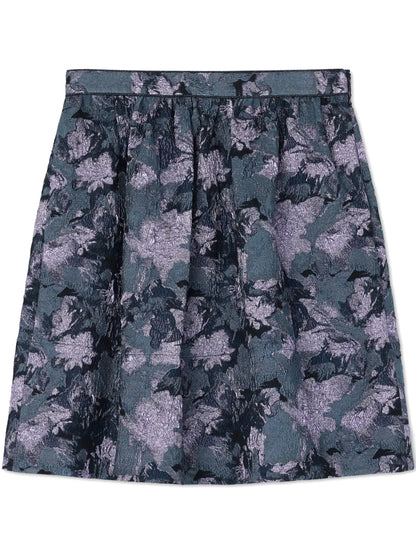 Floral-Print Skirt