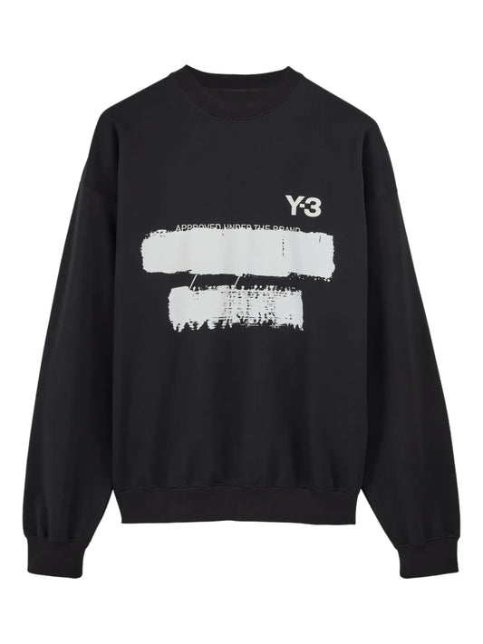 Graphic-Print "Black" Sweatshirt