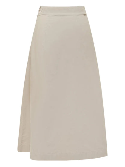 Cotton Midi Skirt