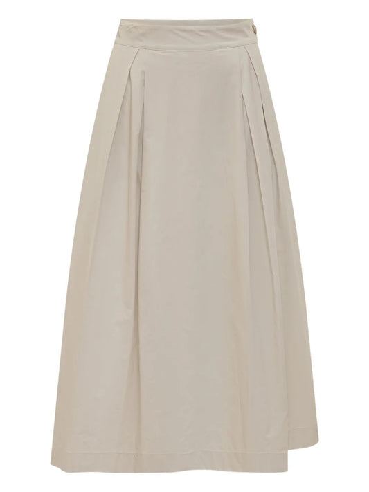 Cotton Midi Skirt