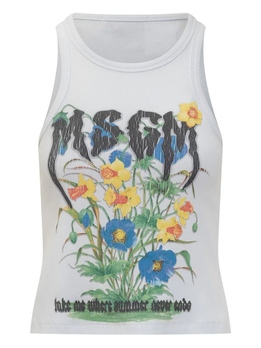Graphic-Print Top