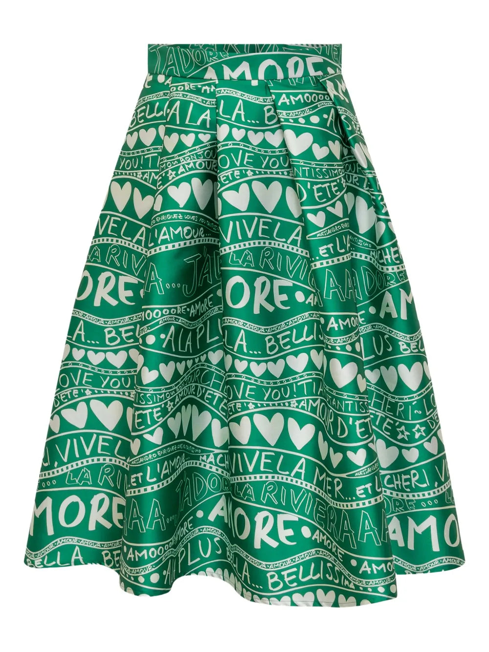 Graphic-Print Skirt