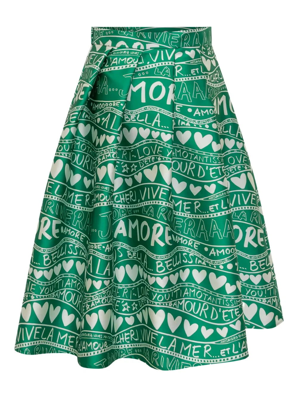 Graphic-Print Skirt