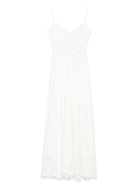 Embroidered Cotton Maxi Dress