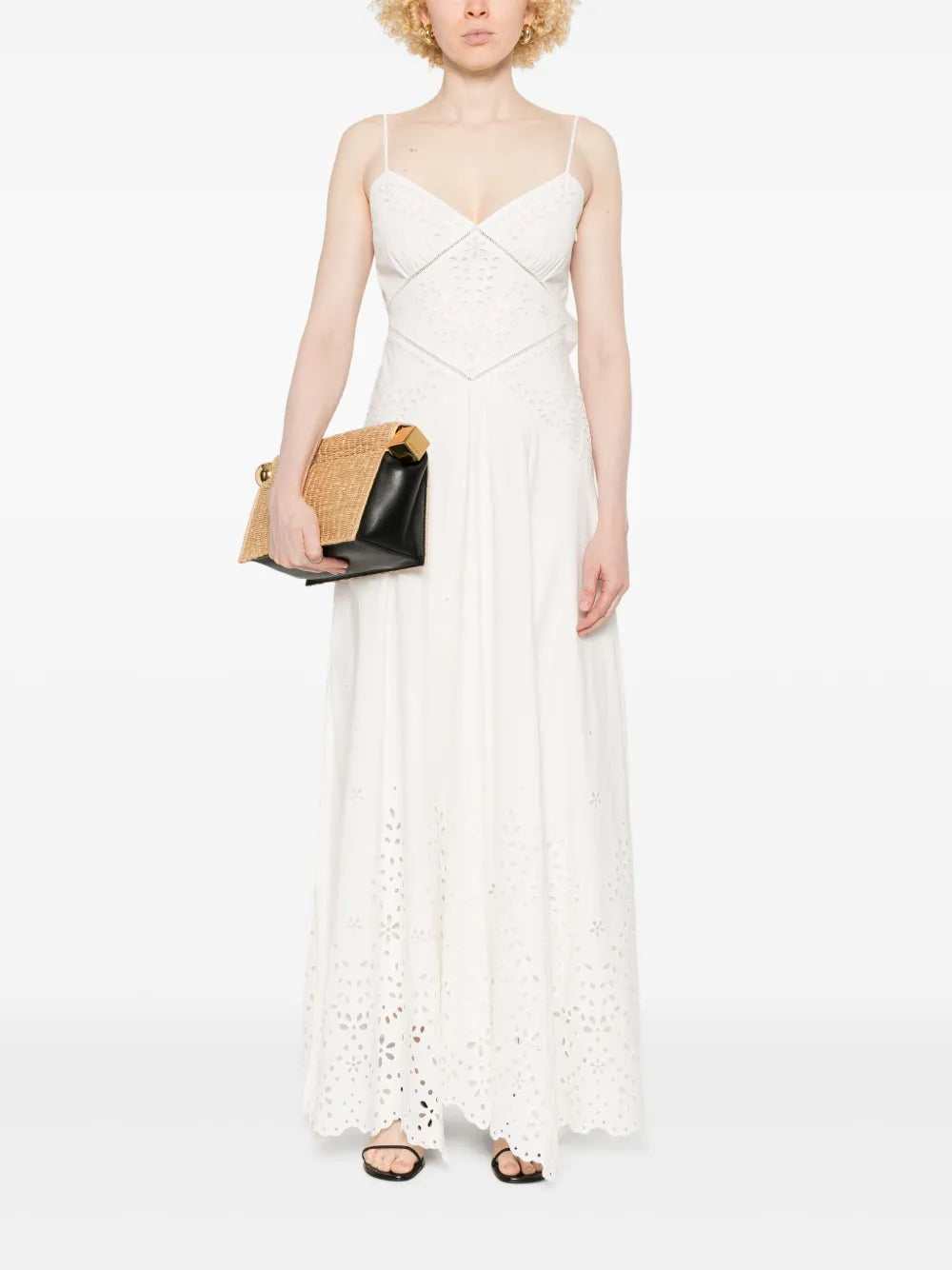 Embroidered Cotton Maxi Dress