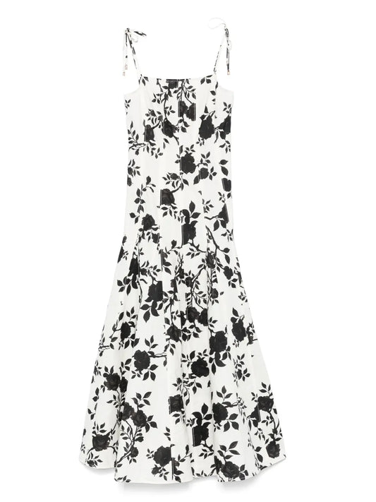 Floral-Print Midi Dress