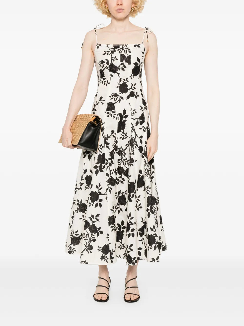 Floral-Print Midi Dress