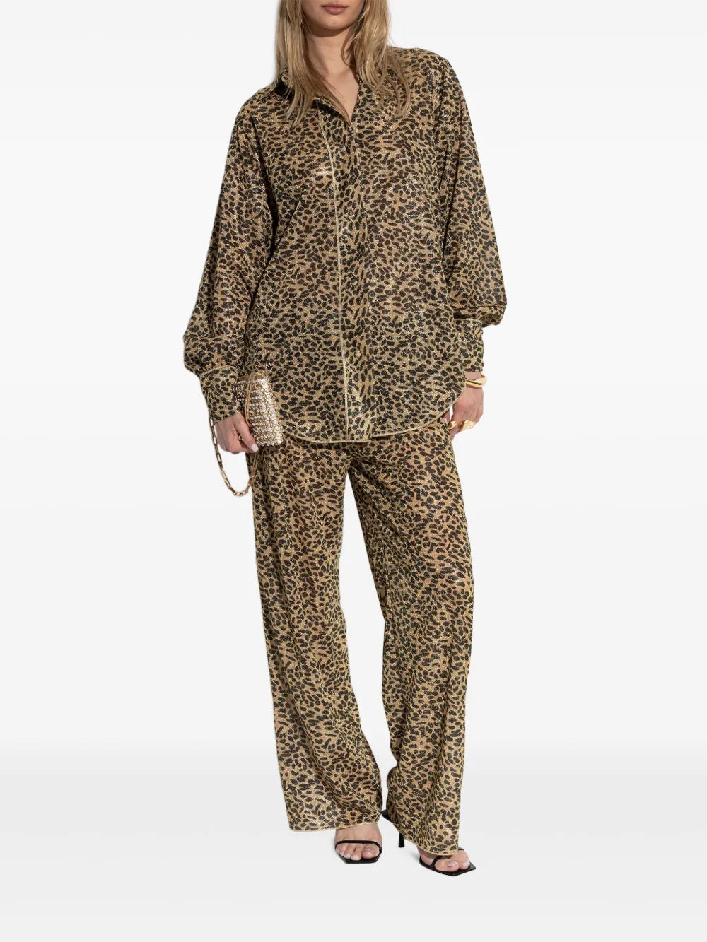 Lurex-Detail Trousers