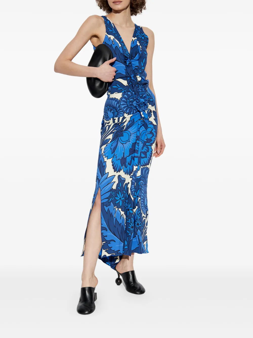 Floral-Print Midi Dress