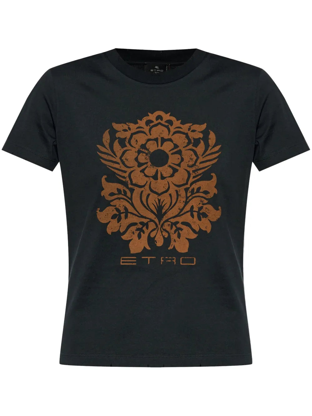 Flower-Print Cotton T-Shirt