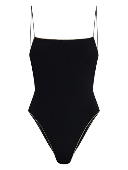 Logo-Lettering Swimsuit