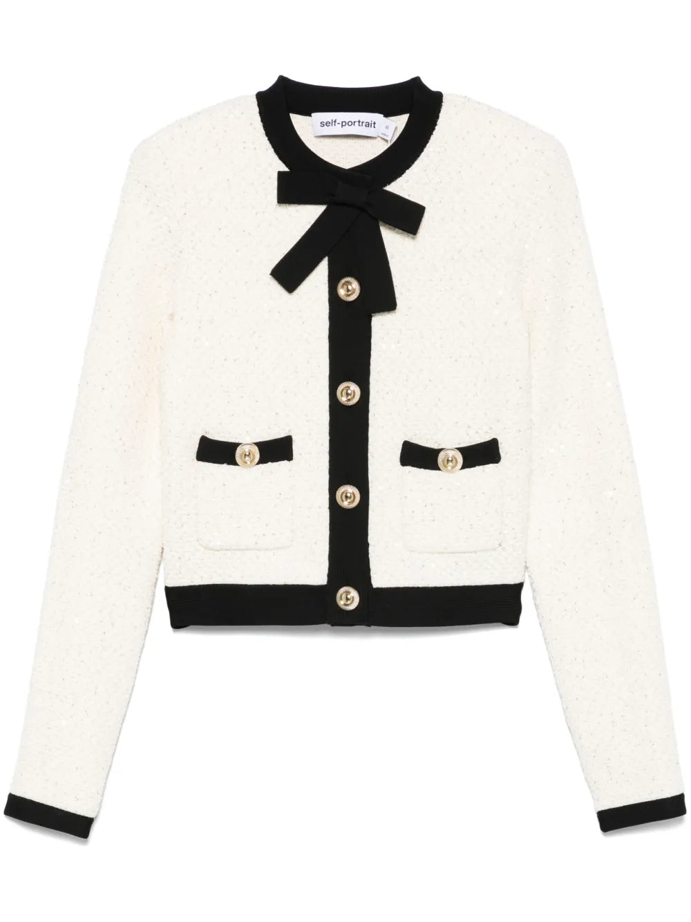 Sequin-Embellished Cardigan