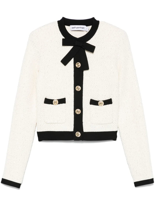 Sequin-Embellished Cardigan