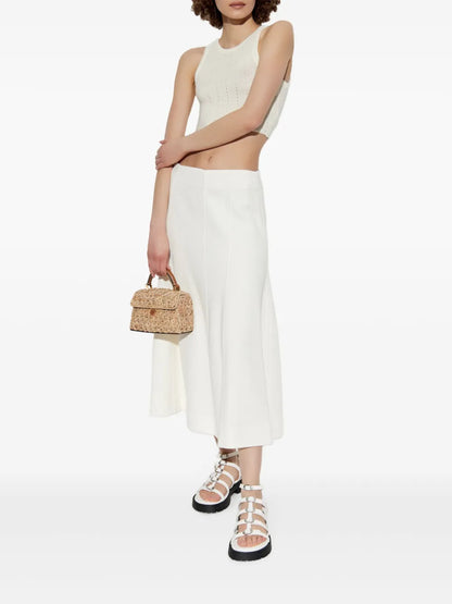 Punched-Detail Crop Top