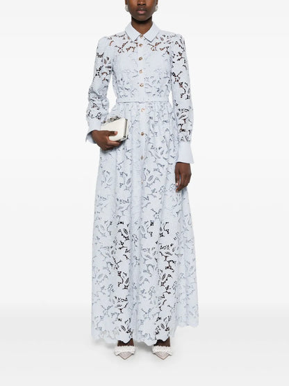 Lace Collared Maxi Dress