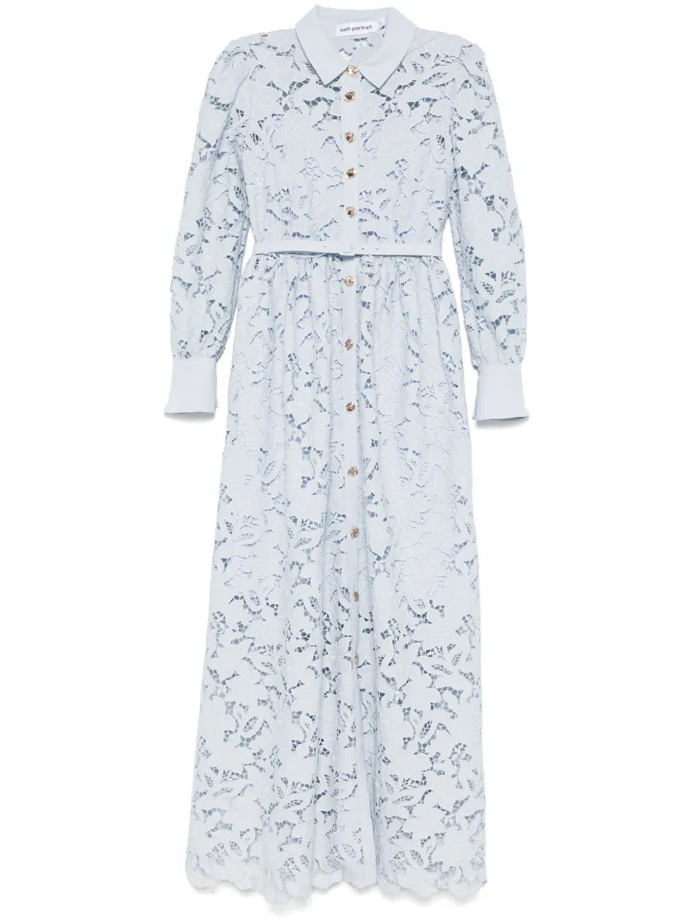 Lace Collared Maxi Dress