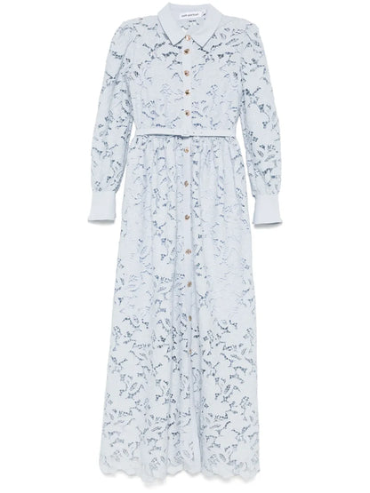 Lace Collared Maxi Dress